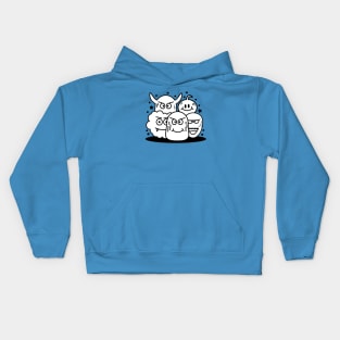 doodle monster Kids Hoodie